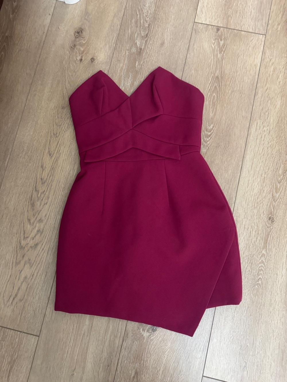 Keepsake Strapless Berry Bodycon Dress - Elegant Women's Party Dress